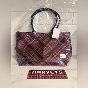 Harveys Seatbelt Mini Sydney Purse with sticker- TARTAN- NEW